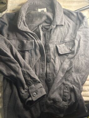 American Eagle Outfitters Charcoal Gray Military Field Jacket